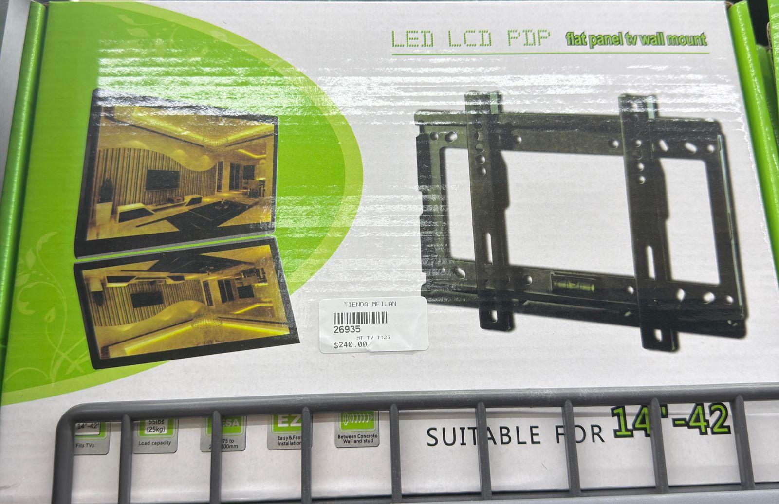 BASE FIJA DE TELEVISOR BEND LED-LCD-PDP 14-42 PULGADAS YUYAX