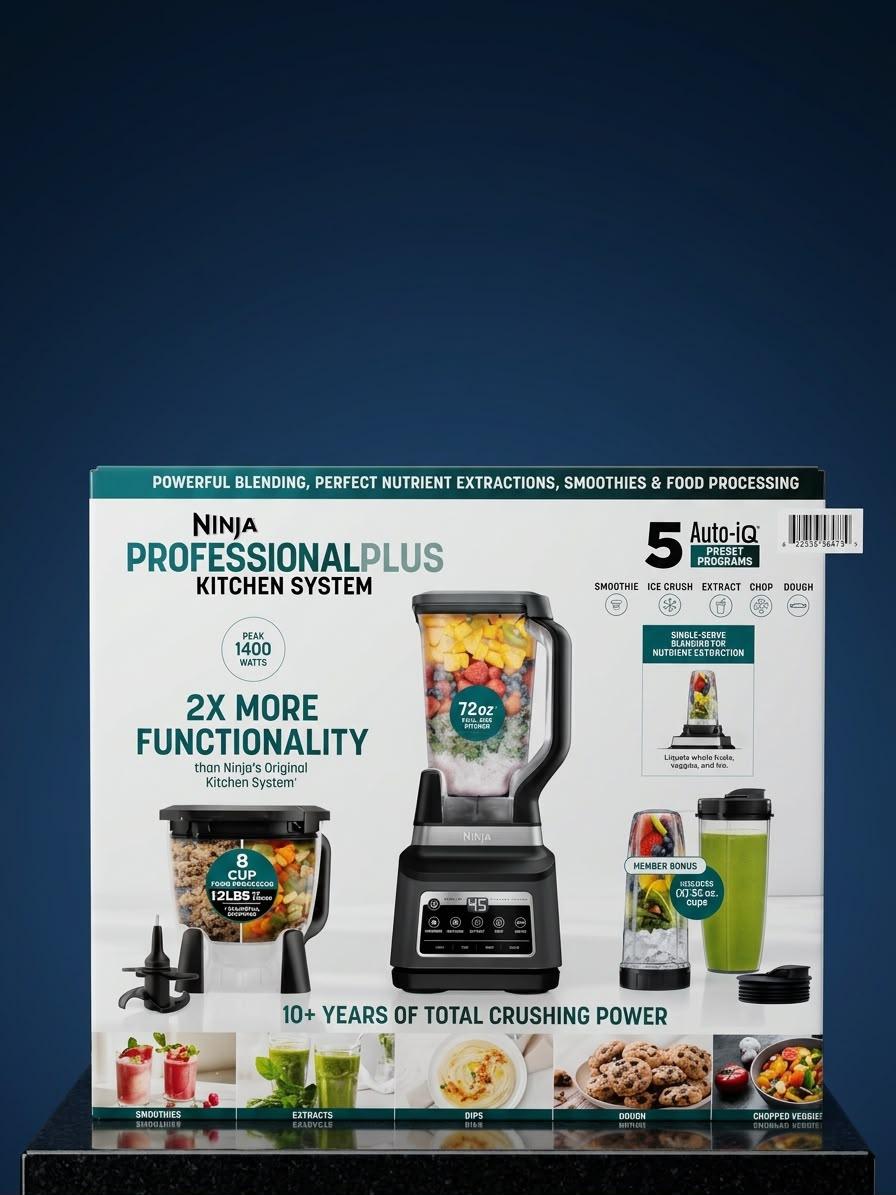 Licuadora Ninja Professional 1400 Watts 4 Vasos