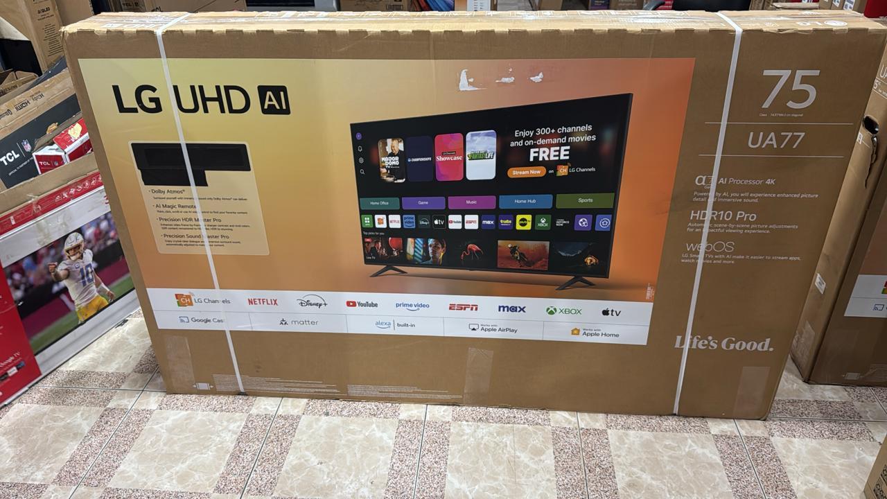 Smart TV LG UHD AI UA77 75 pulgadas 4K 2025